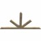 Ekena Millwork Saratoga Rough Sawn Timber Gable Bracket, Douglas Fir, 72"W x 39"H x 2"D x 4"F, 13/12 Pitch GBW072X39X0204SAR00RDF - alternate 3